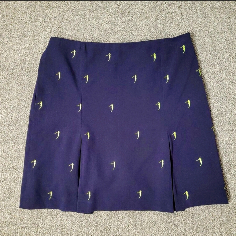 EP Pro Navy Skort with Green Embroidery
